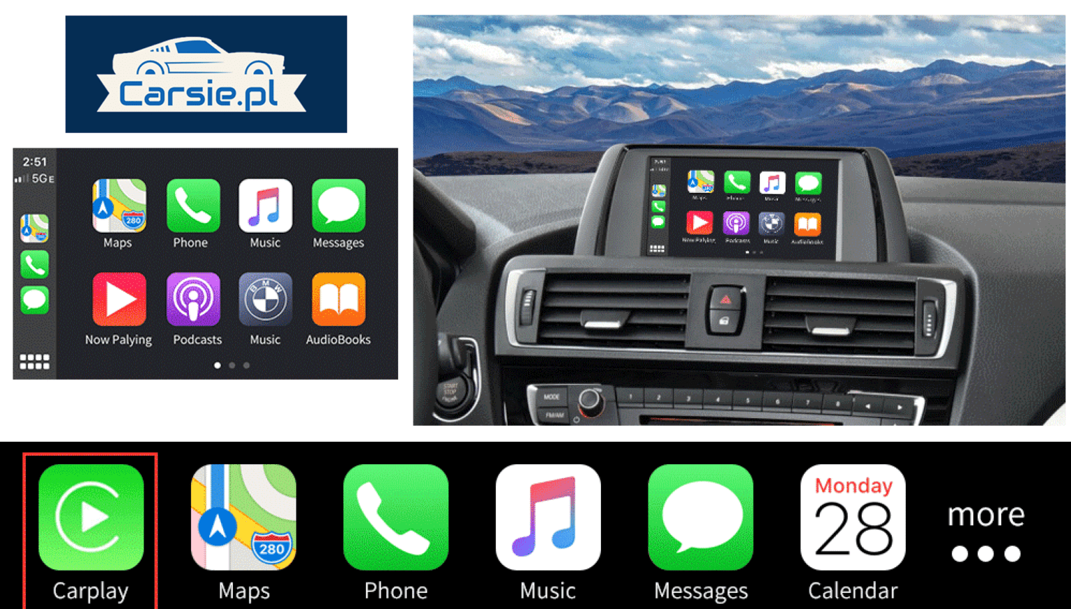 Moduł Apple CarPlay / Android Auto Dla BMW NBT Oraz CIC - Carsie.pl